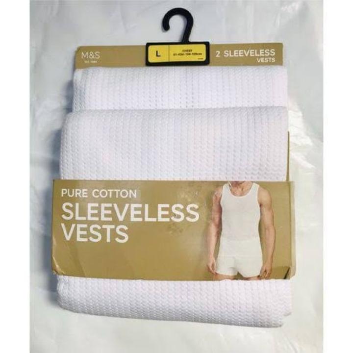 M&S Top Quality 2 In 1 Pack Premium Singlet
